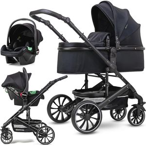 3 in 1 Wandelwagen met Autostoel en Accessoires - Comfortabel en Veilig