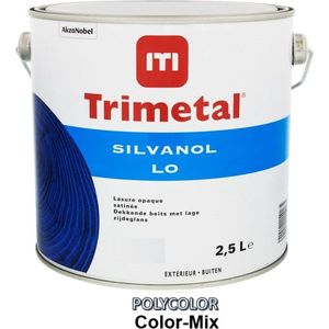 Trimetal Silvanol LO - Dekkende beits zijdemat - Levis  1250 Gebroken Wit - 2,50 L