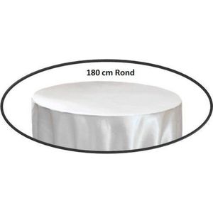 Tafellaken - 180 cm - Rond-Wit