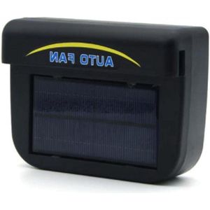 Mini-airconditioning afvoerventilator - draagbare auto-zonne-ventilator voor luchtverfrissing en koeling - zwart Auto Ventilator