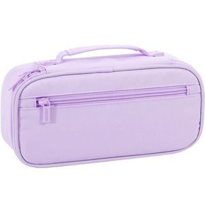 Boraboi ® Ruim Federmäppchen Met Meerdere Vakken En Handvat Voor School, Kantoor En Reisbenodigdheden
