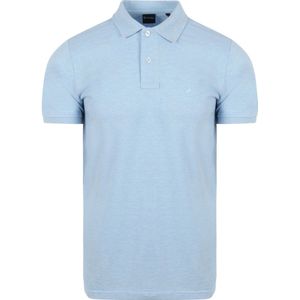 Suitable Mang Poloshirt Lichtblauw - Maat 4XL - Heren