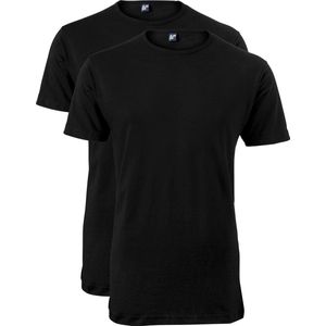 Alan Red T-shirts Derby - extra lang (2-pack) - O-hals - zwart -  Maat L