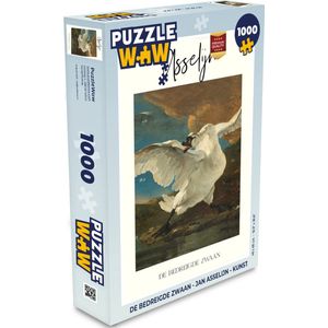Puzzel De bedreigde zwaan - Jan Asselijn - Kunst - Legpuzzel - Puzzel 1000 stukjes volwassenen