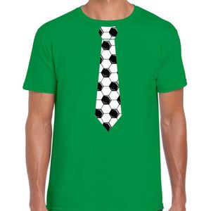 Groen fan t-shirt voor heren - voetbal stropdas - Voetbal supporter - EK WK shirt outfit