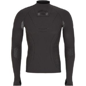Megmeister Cycling Turtleneck Base Layer Grey-M/L