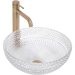 Rea Sue Opzetwastafel Transparant 56,5X40,5X14Cm