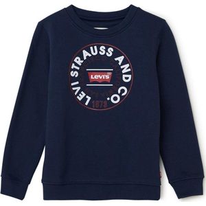 Levi's Sweater met frontprint en logo - Blauw - Maat 164