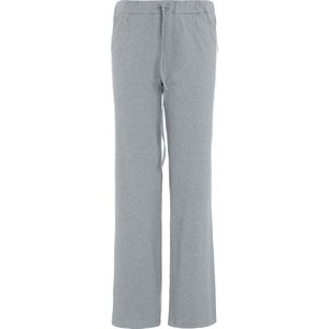 Knit Factory Lily Broek - Dames broek - Dames pantalon - Pantalon met steekzakken - Lange broek - Superzacht door 96% viscose en 4% elastaan - Elastisch - Wijde broek - Broek voor in de lente, zomer en Herfst - Licht Grijs - XL