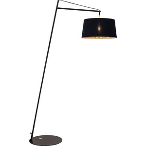 Staande lamp Modern Zwart met Kap H160 cm - Scaldare Vivaro