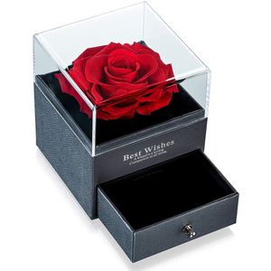Roos - Geschenkdoos met rode roos - cadeau voor vrouw - vrouwen cadeautjes
