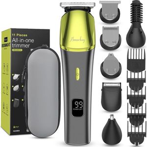 11-in-1 baardtrimmer, tondeuse voor heren, alles-in-één baardverzorging