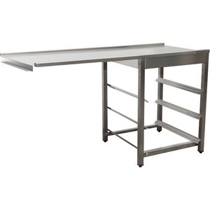 Saro afvoertafel voor vaatwasser links, 1 bak, 1600 mm | 700-3105L
