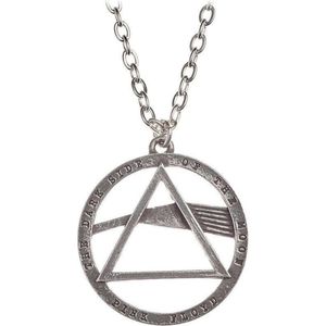 Alchemy Pink Floyd - Dark Side Prism Ketting - Zilverkleurig