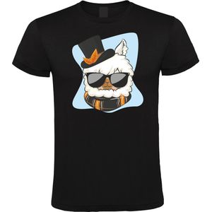 Klere-Zooi - Herfst Llama - Heren T-Shirt - 3XL