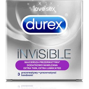 Durex Durex Invisible Extra Lubricated - 3 stuks