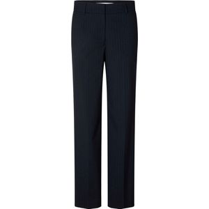 Selected Femme Penelope MW Wide Pant Dark Sapphire Stripes