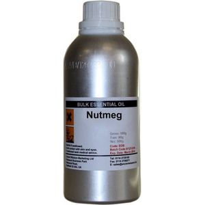 Etherische Olie Nootmuskaat 500ml - 100% Essentiële Nootmuskaat Olie - Etherische Oliën in Bulk - Aromatherapie - Diffuser Olie