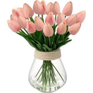 10 stuks kunstbloemen, kunstbloemen, tulp, kunstbloemen, tulp, boeket, latex, bloemen, zijde, tulp, real-touch voor thuis, feest, bruiloftsboeket, tuindecoratie