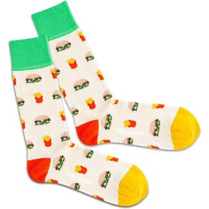 Dilly socks Fast Food Sock maat 36-40