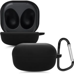 New Age Devi - - Siliconen case - inclusief karabijnhaak - Geschikt voor Galaxy Buds2 Pro - Zwart