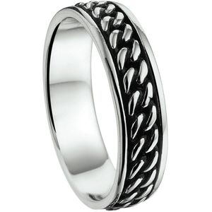 Schitterende Zilveren Ring Schakels 22.00 mm. (maat 68) model 270