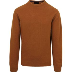 Suitable Pullover Wol O-Hals Bruin - Maat L - Heren - Pullovers