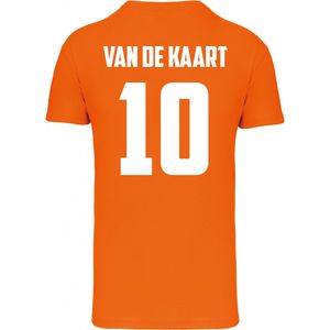 T-shirt Van De Kaart 10 | Oranje shirt | Oranje | maat 4XL