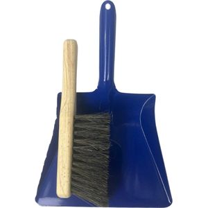 Synx Tools kinder stoffer en blik Blauw - Stoffer en blik - kinderbezem - stoffer en blik kinderen - bezems