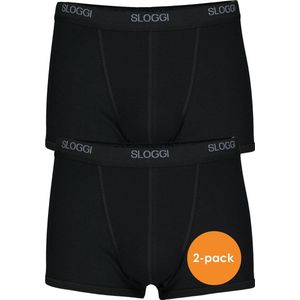 Sloggi 2-pak Basic boxershort heren - S - Zwart.