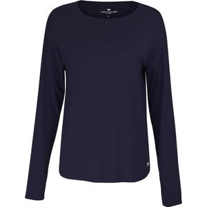 TOM TAILOR Dames Loungewear shirt Mix & Match - lange mouw - Maat XXL (44)