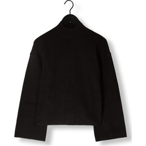 My Essential Wardrobe Blossommw Knit Blouse Tops & T-shirts Dames - Shirt - Zwart - Maat XL