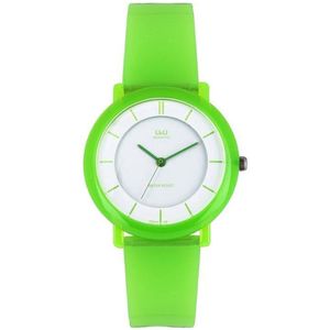 Mooi horloge -groen-rubber- VQ94J013Y