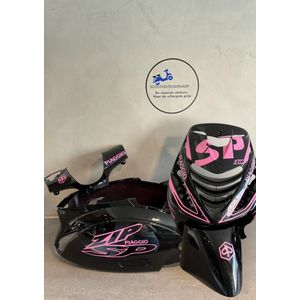 Zip SP set - Stickerset Zip - Scooterstickers - Piaggio Zip SP - Piaggio Zip - Roze