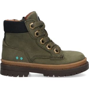 BunniesJR 224700-169 Jongens Biker Boots - Groen - Nubuck - Veters