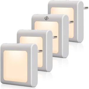 Equivera Stekkerlamp met Bewegingssensor - Stekkerlamp met Bewegingssensor - Stopcontact Lamp - Stopcontact Lamp met Bewegingsmelder - Binnen Lamp - Woonkamer Lamp - Stekker Nachtlamp - Nachtlampje met Bewegingssensor - Lichtsensor Lamp