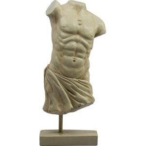 Authentic Models Sculptuur 'Romeinse Mannelijke Torso' - Borstbeeld - 32 cm hoog