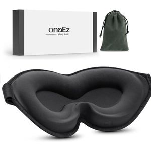 Slaapmasker met 3D-neusgoten, 100% Lichtblokkerend, Ergonomisch Ontwerp voor Maximaal Comfort