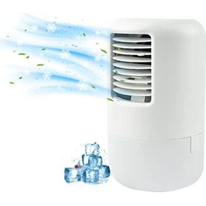 Luchtkoelers met water - Aircooler met water - Aircooler met koelelementen - Aircooler 3 in 1 - ‎13 x 13 x 22 cm - Wit