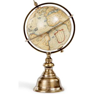 Authentic Models - Mini Terrestrial Globe - Wereldbol - wereldbol decoratie - Woonkamer decoratie - Ø 12