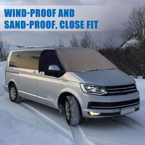 Voorruit Wrap Cover Vervanging voor VW T6, 600D Waterdicht Weerbestendig Anti Frost Auto Voorruit Cover, 100% Blackout (voor T6)