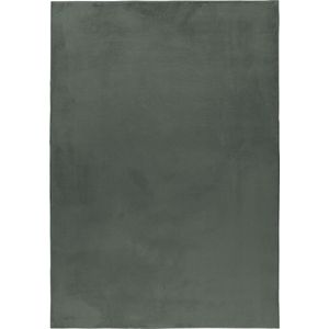 Pochon - Tapijt Pouffy - Groen - 110x60x2 - Vloerkleed - Hoogpolige Vloerkleed
