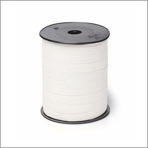 Premium Wit Paperlook lint - Cadeaulint - Verpakkingslint - Breedte: 10 mm - Rollengte: 250 meter - Gemakkelijk te Verwerken - Te Splitten - Dikke Kwaliteit - Levendige Kleuren - Unieke Papierachtige Structuur