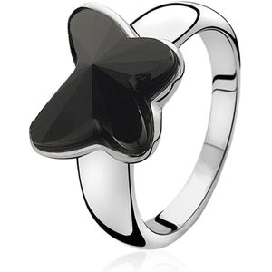 ZINZI zilveren ring zwart ZIR717Z