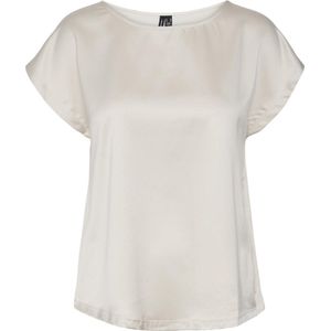 Vero Moda T-shirt Vmmerle Mix Top Wvn Ga Noos 10305151 Silver Lining Dames Maat - S