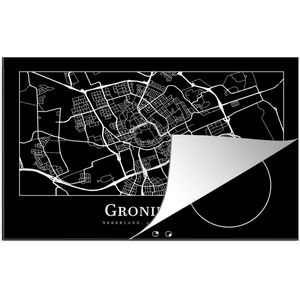 Inductie beschermer - Inductie Mat - Kookplaat beschermer - Groningen - Plattegrond - Kaart - Stadskaart - Inductie beschermer - Inductie Mat - Kookplaat Beschermer - 77x51 cm - Afdekplaat inductie - Inductiebeschermer