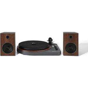 Crosley T160 Platenspeler met Speakers - Grijs