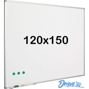 Whiteboard geëmailleerd staal - Wit - Magnetisch - 120x150 cm