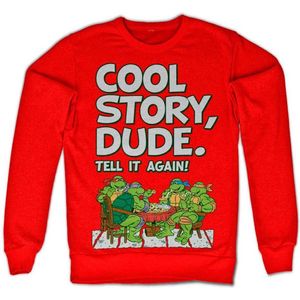Teenage Mutant Ninja Turtles Sweater/trui -L- Cool Story Dude Rood