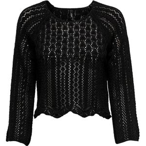 Only Trui Onlnola Life 3/4 Pullover Knt Noos 15233173 Black Dames Maat - S